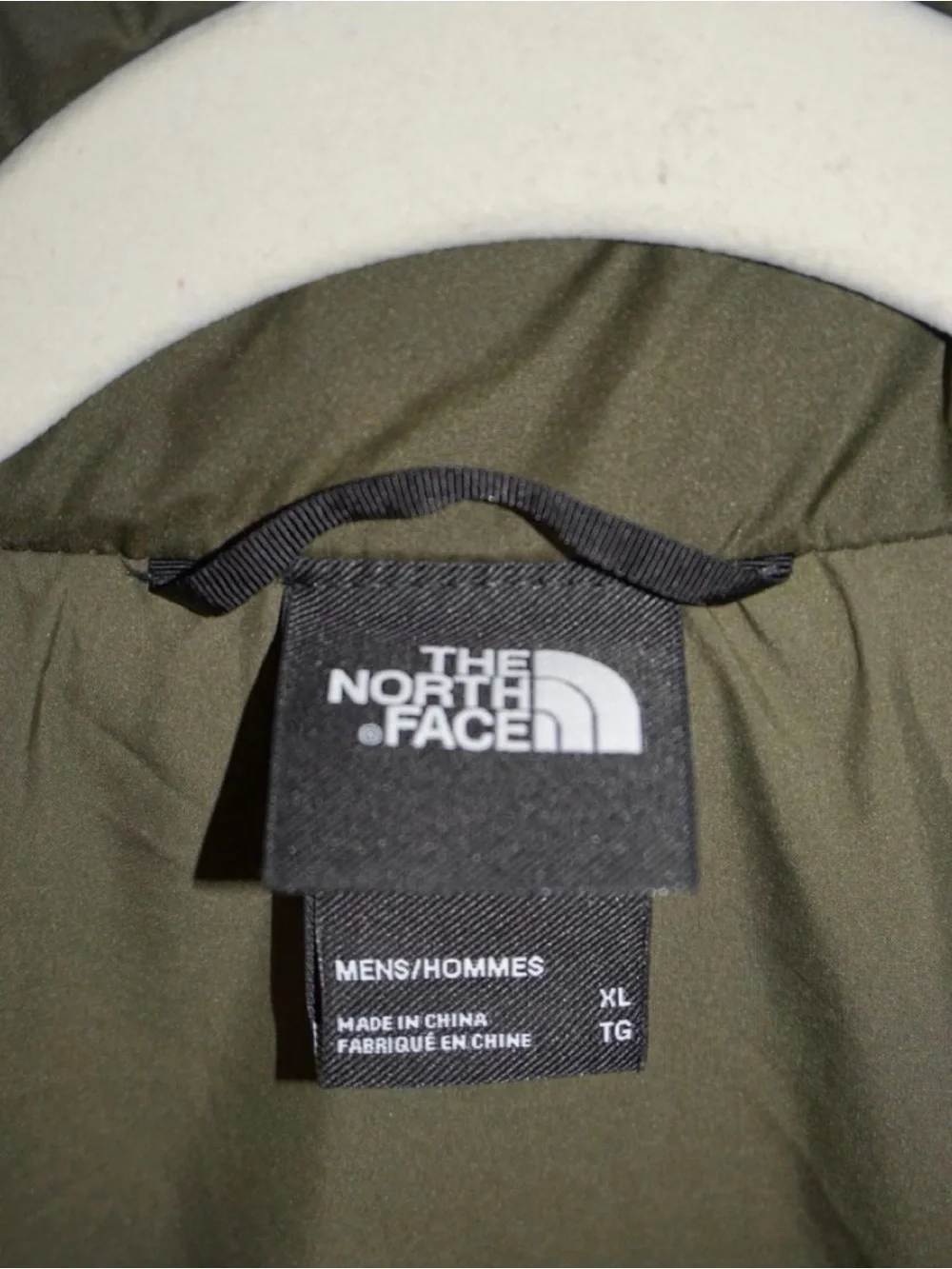 The North Face Men’s Olive Green Quilted Puffer Jacket